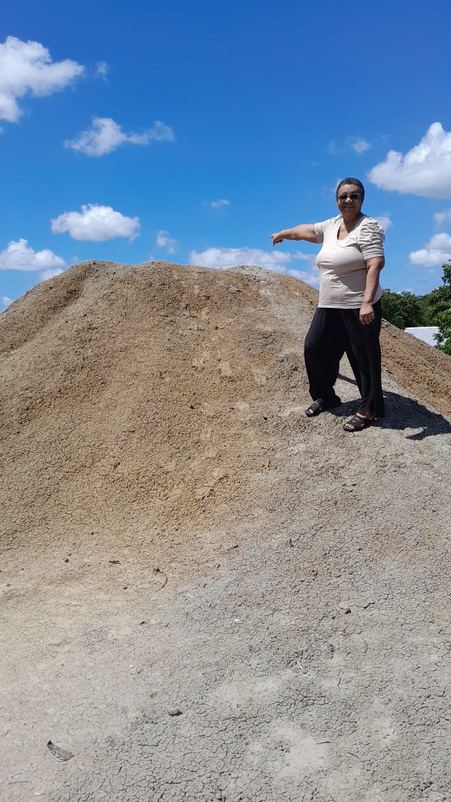 A mud volcano in Debe, Penal Trinidad.